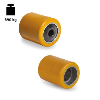 TR-75HS-R-Rulli transpallet in poliuretano TR per transpallet elettrici